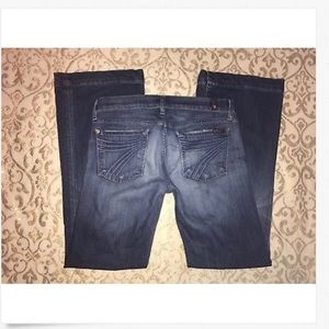 7 For All Mankind Dojo Flare Leg Jeans! 27 x 31.5